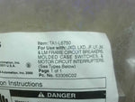  Siemens TA1-L6750 Breaker Lug For Use With Type JXD, LXD, JF, L Factory Sealed Image
