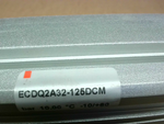  SMC ECDQ2A32-125DCM Compact Cylinder 32mm Bore 125mm Stroke Image