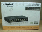  Netgear FS108 Prosafe 8-Port Desktop Switch 10/100 Mbps  Built  Factory Sealed Image