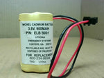  Lithonia ELB B001 Nickel Cadmium Battery w/ Connector 3.6V  900 Factory Sealed Image