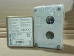  Siemens 3SB3802-2AA3 Metal Enclosure, 2 Command Points Image