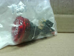  Omron A165ELS24D02 Emergency Stop Push Button Red 5A 250VAC 30V Factory Sealed Image