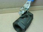 Jamesbury Series 100 Ball Valve 1" 2000 WOG w/ Locking Handle Image
