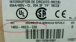 Allen Bradley 140U-H6C3-C20 20A Circuit Breaker 20A 3P 65kA/480 Image