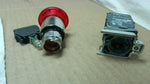  Telemecanique ZB4AEQ3870G1 Red Push Pull Illuminated W/Contact Image