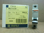  Square D 17415 Circuit Breaker Multi 9 C90  7A 1 Pole 277V 50/6 Image