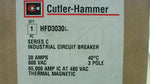  Cutler Hammer HFD3030 Industrial Circuit Breaker 30 Amps 60 Vac Image