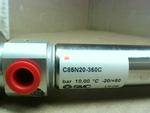  SMC C85N20-360C Pneumatic Cylinder Max. Press= 1.0 MPa Bore 20m Image