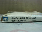 Diamond ANSI #35 Riveted Chain 10' x 3/8" Pitch x 3/16" Wide Image