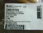  Brad Harrison 1300101592 Mini Change Cable 3P 90 Deg Male to St Factory Sealed Image