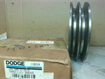  Dodge 118224 Dual Duty Sheave 2 Grove Pully 1 1/8 '' A5.6-B6.0 Image