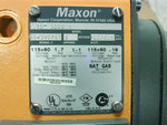  Maxon 1.25" 5000 1 Natural Gas Safety Shut-Off Valve 115VAC 100PSIG Image