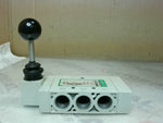  Numatics L23LD652O000000 Manual Air Control Vavle 4 Way 3/8" NP Factory Sealed Image