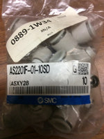  SMC AS2201F-01-10SD Flow Control Elbow (10 PCS) Factory Sealed Image