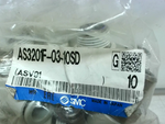  SMC AS3201F-03-10SD  Air Flow Control Valve 3/8"NPT (10 PCS) Image