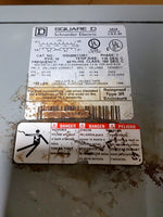  Square D 10SQ58113R1 10KVA 1PH Transformer 480V/575V Pri. x 240V/120V Sec. Image