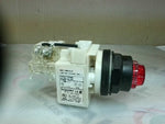  Square D 9001 KM35LR /J Heavy Duty Red LED Pilot Lite Push to T Image