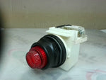  Square D 9001 KM35LR /J Heavy Duty Red LED Pilot Lite Push to T Image