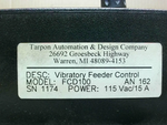  Tarpon FCD-100 Controller Vibratory Feeder 115VAC 15A Image