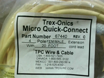  Tpc Wire 67440 Micro Quick Connect Cable Male/Female 4 Pole 18  Factory Sealed Image