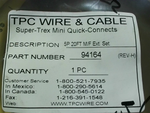  TPC Wire 94164 Quick Connect Cable Assembly 20 FT Male/Female 5 Factory Sealed Image