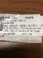  TPC Wire 97288 Y-Splitters Cable Assembly 4/3/3Pole AC M/F/F Image