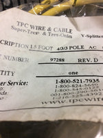  TPC Wire 97288 Y-Splitters Cable Assembly 4/3/3Pole AC M/F/F Image