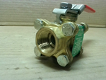  Watts B-6800-SE-LC 1/4" 3-Piece Full Port Ball Valve Image
