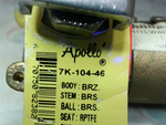  Apollo 7K-104-46 Bronze Ball Valve 3/4"NPT w/ Drain Option & Lo Image