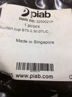  PIAB B75-2.30.07UC  Suction Cup 3250021P Bellows w/ Filter Disc Factory Sealed Image