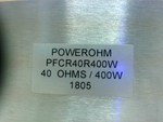  Powerohm PFCR40R400W Resistor 40 OHMS / 400W Image
