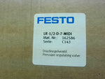  Festo LR-1/2-D-7-MIDI Pressure Regulator w/Gauge 1/2"NPT 240psi Image