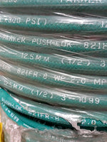  Parker 821FR-8-GRN-RL Push-Lok Fire Resistant 1/2" 250PSI 350FT Factory Sealed Image
