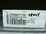  Seco SPMX0602AP-75 T25M Carbide Inserts (10 pcs) Image