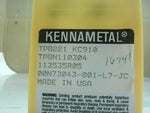  Kennametal TPG221 KC910 Carbide Inserts (10 pcs) Image