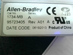  Allen Bradley 1734-MB /A I/O Mounting Base (QTY) Image