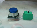  Automation Direct GCX1114 Push Button Blue w/ Contact Image