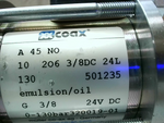  Co-Ax A 45 NC 10 6C6 3/8 DC 24L Coaxial Valve 3/8"NPT 24VDC Image