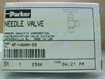  Parker 4F-V6AN-SS Needle Valve 90' Stainless Steel Factory Sealed Image