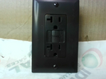  Legrand 2097 GFCI Duplex Receptacle Brown 20A 125VAC 60Hz Image