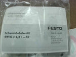  Festo RW/O-3-1/8 Pneumatic Valve 0.95-8 Bar 14.4-120 psi Factory Sealed Image