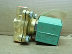  Asco 8210G093HW120VAC Brass Hot Water Solenoid Valve NC 3/8" Image