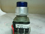 Allen Bradley 800T-QT24 /T Illuminated Blue Button Push To Test Image
