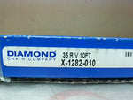  Diamond X-1282-010 Riveted Roller Chain 35 RIV 10' Factory Sealed Image