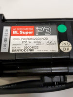  Sanyo Denki P30B06020DXV20 AC Servo Motor 3000 RPM 200W AC200V Image