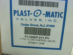  Plast-O-Matic FC100EP-017-PV 1" PVC Flow Control Valve EPDM/17 Image