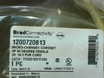  Brad Connectivity 1200720813 Micro-Change Cordset 3P Female 90  Factory Sealed Image
