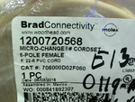 Brad Connectivity 1200720568 Micro-Change Cordset 6P Female Str Factory Sealed Image