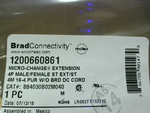  Brad Connectivity 1200660861 Micro-Change Cordset 4P Male/Femal Factory Sealed Image