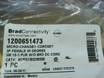  Brad Connectivity 1200651473 Micro-Change Cordset 3P Female 90' Factory Sealed Image